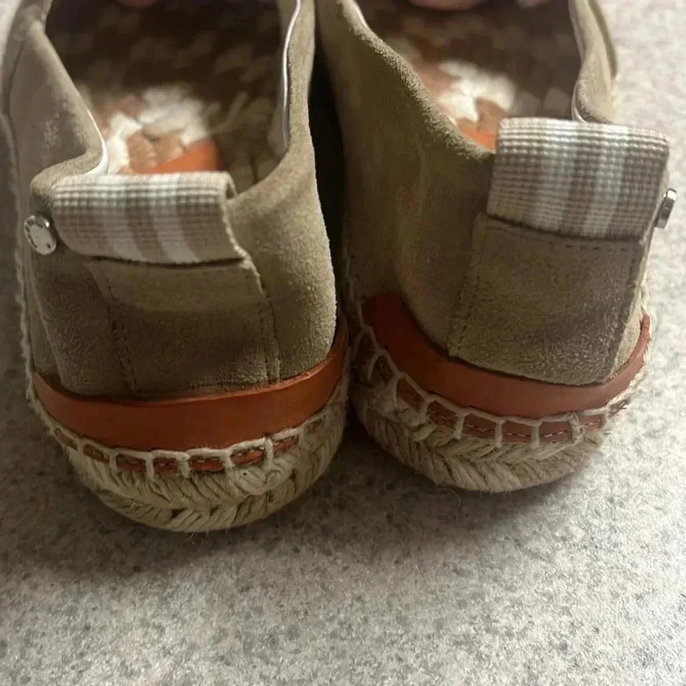 Rag and bone women’s tan suede leather espadrilles size 37.5/7 - Picture 3 of 8